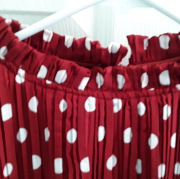 Lulu's Pleats To Meet You Polka Dot Dress Blogger Fav - Picture 10 of 11